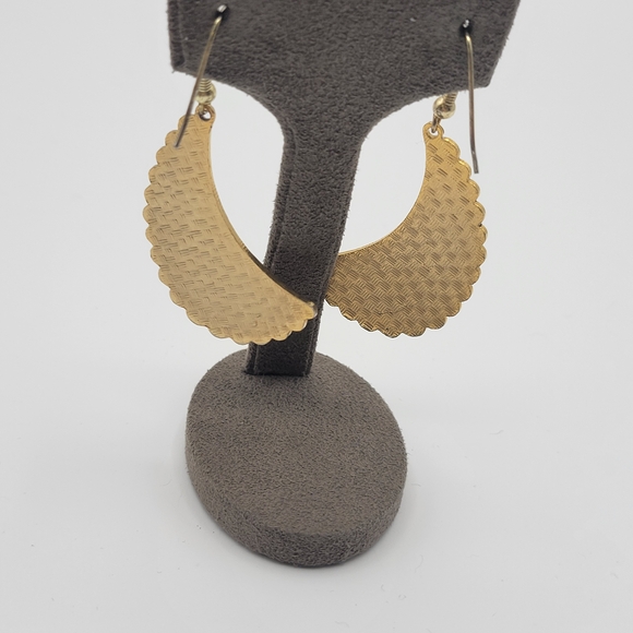 Vintage Gold tone Colorful Unicorn Cloisonne Dangle Earrings - Picture 6 of 6